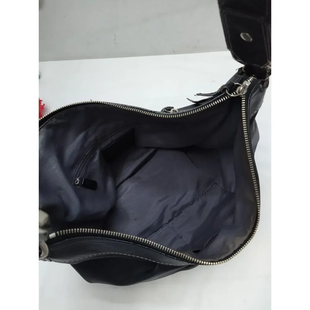 Coach black leather
